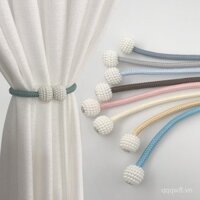 Dây buộc rèm từ tính, dây lưu trữ cao cấp, khóa vòng trang trí, rèm giường mới, khóa rèm ngọc trai đơn giản