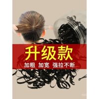 Dây buộc tóc cao su cho phụ nữ, dày và bền, dây buộc tóc đen dùng một lần có độ đàn hồi cao, dây buộc tóc nhỏ cho người lớn
