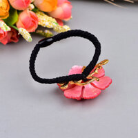 Dây buộc tóc cổ trang cao cấp M68 NASI thun cột tóc nữ đẹp quý phái đồ cột tóc chế tác sắc xảo sang trọng phụ kiện tóc co giãn tốt - Đỏ