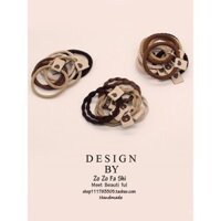 Dây buộc tóc gấu nhỏ màu cà phê sữa dây buộc tóc hoạt hình trái tim cô gái dễ thương Dây Buộc Tóc dây cao su dây buộc tóc Nhật Bản và Hàn Quốc Phụ kiện tóc