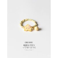 Dây buộc tóc hình sao vàng Kawano, dễ thương, phong cách người nổi tiếng internet, dây buộc tóc co giãn bền, giữ đuôi ngựa