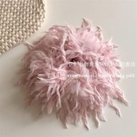 Dây buộc tóc lông vũ Ánh sáng cao cấp Tính khí sang trọng Thanh lịch Dây buộc tóc lông tơ