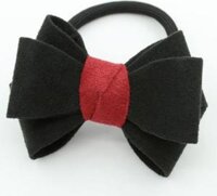 Dây buộc tóc nơ nhiều mầu  - Đen - Đỏ