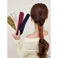 Dây buộc tóc phong cách Nhật Bản 2025, dây buộc tóc cao cấp mới, dây buộc tóc đuôi ngựa thấp, phụ kiện tóc thời trang cho phụ nữ