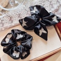 Dây buộc tóc ruột già nơ kiểu mới dây buộc tóc thiếu nữ kiểu Tây dây buộc tóc kiểu đuôi ngựa thời trang dây buộc tóc phong cách Hepburn