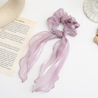 Dây buộc tóc Scrunchies voan ánh kim thanh lịch HD59