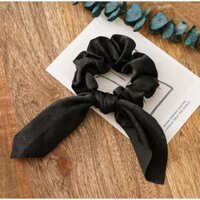 Dây buộc tóc vải lụa Scrunchies Vintage sang chảnh chất lụa mềm cao cấp HD52 - HD52 trắng kem