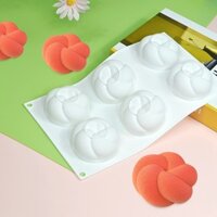 Dây Buộc Xoắn Dệt Kim Nút Tart Khuôn Bánh Mousse Khuôn Làm Bánh Món Tráng Miệng Nhẫn Nghệ Thuật Mousse Silicone 3D Khuôn Tartlet Pan