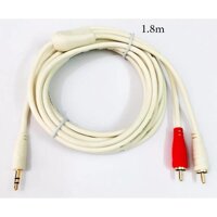 Dây cable loa 1 đầu 3.5 ra 2 AV dài 1.8m