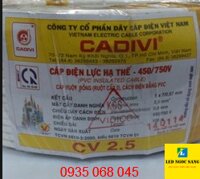 Dây cadivi CV 2.5