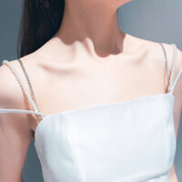 Dây cài áo ngực dây áo lót dây đeo bra phối hạt châu dây kép sang chảnh độc đáo - 1 dây yếm cổ - Mẫu 2