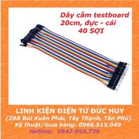 Dây cắm testboard 1 đầu đực - cái, dài  20CM, 40 SỢI