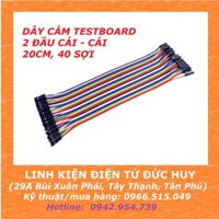 Dây cắm testboard, 2 đầu cái - cái, dài 20CM, 40 sợi