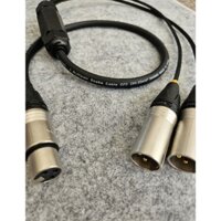 Dây canon 1 cái ra 2 đực, dây Jiasound mềm dẻo, lõi đồng, dài 1m, giá1 sợi