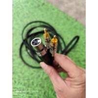 Dây canon cái ra 2AV,  dây đồng, có bọc bạc chống nhiễu dây hoa sen cắm loa súp dài 6m