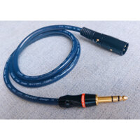 Dây Canon đực ra 6 ly stereo loại tốt (BH 12 tháng) - Dây tín hiệu âm thanh đầu jack Canon ra 6ly - Phố Nhạc