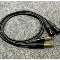 Dây Canon Mogami 2552 Âm Thanh Chuyên Nghiệp (giá 1sợi 1m) lên Jack 6.5li, Canon Rean hàn chì Oyaide