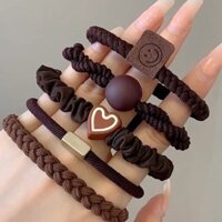 Dây Cao Su Bền Đầu Dây Buộc Tóc Tóc Dây Cao Su Dây Co Giãn Cao Cấp Đầu Dây Giá Trị Cao Mũ Đội Đầu Vòng Tóc Bao Da Phù Hợp Với