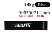 Dây cao su kháng lực tập mông miniband hỗ trợ tập mông - Độ mông trái đào - Đen 18kg