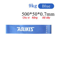 Dây cao su kháng lực tập mông miniband hỗ trợ tập mông - Độ mông trái đào - Xanh Dương 9kg