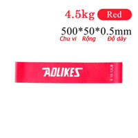 Dây cao su kháng lực tập mông miniband hỗ trợ tập mông - Độ mông trái đào - Đỏ 4.5kg