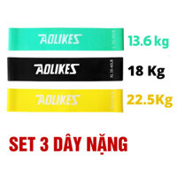 Dây cao su kháng lực tập mông miniband hỗ trợ tập mông - Độ mông trái đào - Bộ 3 dây nặng