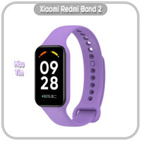 Dây cao su thay thế cho Xiaomi Redmi Band 2 nhựa dẻo TPU trơn nhiều màu Mijobs - Hàng Nhập Khẩu - Tím - Xiaomi Redmi Band 2