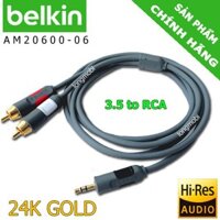 Dây cáp 3.5" ra AV Belkin chất lượng cao | Đồng OFC 99,999% | 1.8m