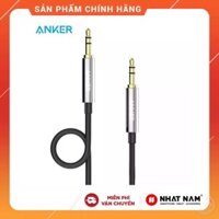 Dây Cáp Âm Thanh AUX 3.5mm Anker 0.9m - Màu đen - Hàng Chính Hãng