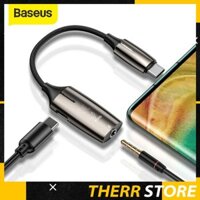 Dây Cáp Âm Thanh BASEUS L60 Cho Điện Thoại Thông Minh Có Đèn Chuyển Đổi Từ USB C Sang AUX 3.5mm