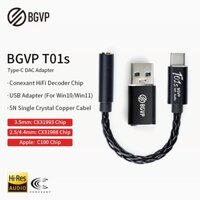 Dây Cáp Âm Thanh Chuyển Đổi BGVP T01s USB DAC AMP Đầu Cắm 3.5mm CX31993 Cho Điện Thoại Android Apple