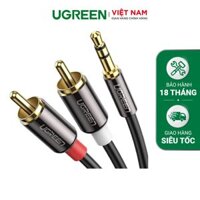 Dây cáp Audio 3.5mm ra 2 đầu RCA (Hoa sen) dài 5M UGREEN AV116 10591 – Ugreen Việt Nam
