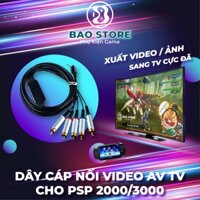 Dây cáp AV kết nối TV với PSP 2000/3000, độ dài 1.5 mét l Đầu ra component 5 đầu