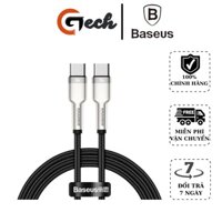 Dây cáp Baseus cho macbook laptop Huawei Xiaomi Samsung đầu Usb C sang type C hỗ trợ sạc nhanh Qc 4.0 Pd 100w