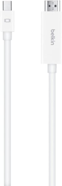 Dây cáp Belkin Mini DP to HDMI 4K dành cho MacBook Air/Pro, Surface Pro/Dock, Màn hình, Máy chiếu, v.v.