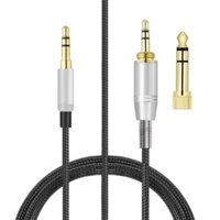 Dây cáp bện thay thế 6,35mm cho tai nghe Denon AH-MM400 AH-MM300 AH-MM200 AH-NCW500 AH-D320 AH-D340 AH-D401 AH-D321