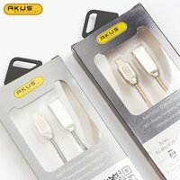 Dây cáp bọc kim loại Lightning 1M AKUS - Fe08