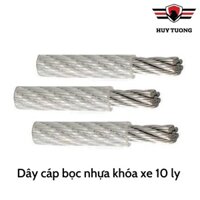 Dây cáp bọc nhựa khoá xe máy , xe đạp 10 ly 15m cực kỳ chắn chắn - Huy Tưởng