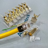 Dây Cáp CAT8 SFTP Dạng Xoắn 23AWG tốc độ 40G 2000MHz Hỗ Trợ PoE, ACT-8SFTP- BULK305YL lẻ mét