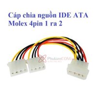 Dây cáp chia nguồn IDE ATA Molex 4pin 1 cổng ra 2 cổng