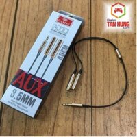 Dây cáp chia tai nghe chính hãng Earldom AUX-201 - 1 cổng Audio 3.5mm ra 2 cổng Audio 3.5mm