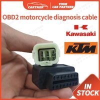 Dây Cáp Chuyển Đổi 6 Pin Sang 16 Pin OBD2 Cho Xe Mô Tô Kawasaki Z900 / Z900RS / ZX10R / ZX14R / H2 ELM327