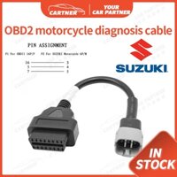 Dây Cáp Chuyển Đổi 6pin Sang 16pin OBD Cho Xe Suzuki GSX-R GSX-S Moto 5pin OBD
