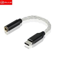 Dây cáp chuyển đổi âm thanh kỹ thuật số Jcally jm04pro loại C sang 3.5mm màu bạc Ruiyu alc5686dac cho Huawei Meizu