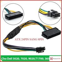 Dây cáp chuyển đổi nguồn 24Pin ra 8Pin cho Dell đồng bộ 3020, 7020, 9020, T1700, 3670, 3650