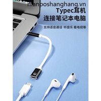 Dây Cáp Chuyển Đổi Tai Nghe Loại C 3.5mm Đầu Đực Sang Đầu Cái Cho oppo laptop vivo Máy Tính Bảng oneplus real me ipod apple mp34