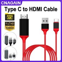 Dây Cáp Chuyển Đổi USB 3.1 Type-C Sang HDMI 2M toTV Ultra HD 4K Cho MacBook Pro / iPad Pro / Chromebook / Laptop / Android Phones / TV / Monitor / Máy Chiếu