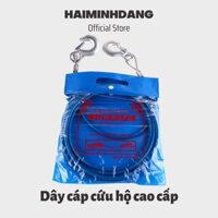 Dây cáp cứu hộ, dây cáp thép cứu hộ ô tô, xe hơi lõi thép dài 5m, chịu lực kéo lớn 7 tấn