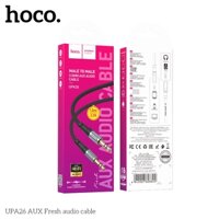 Dây cáp, dây line, dây chuyển đổi âm thanh, tín hiệu - Hoco UPA26 - AUX Audio Fresh, Dài 1m, 2 đầu jack 3.5mm