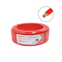 Dây cáp điện 1 lõi Cadivi CV-6 mm2 (Đỏ) – 0.6/1KV